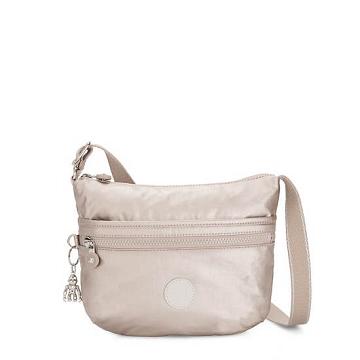 Kipling Arto Small Metallic Crossbody Bags Metallic Glow | CA 1084YX